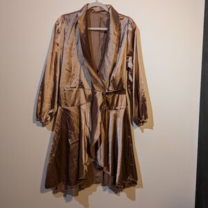 Shiny bronze dress